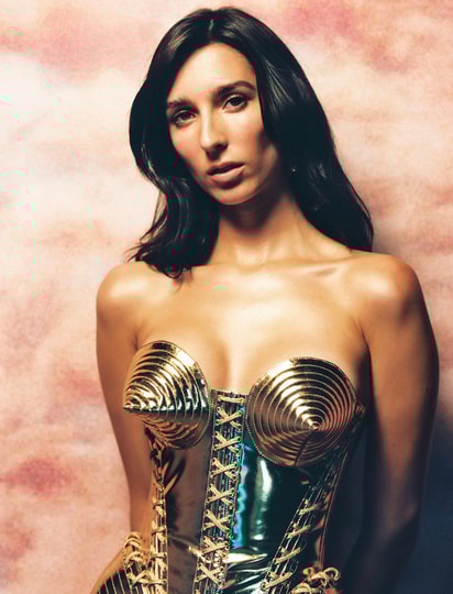 Jean Paul GAULTIER FEMME ドレス Jean Paul Gaultier Flower Body Morphing Dress en Blue pour femme